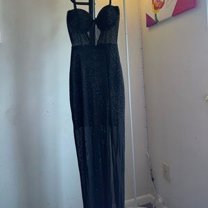 BEAUTIFUL BLACK GLITTER DRESS